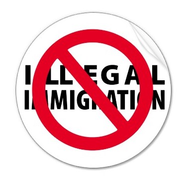 illegal immigration sticker from Zazzle.com